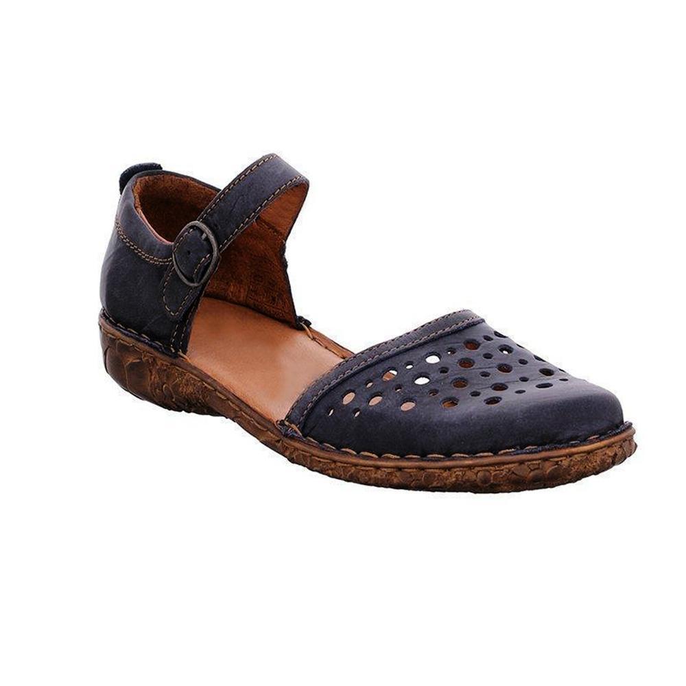Chaussures en cuir creuses et élégantes