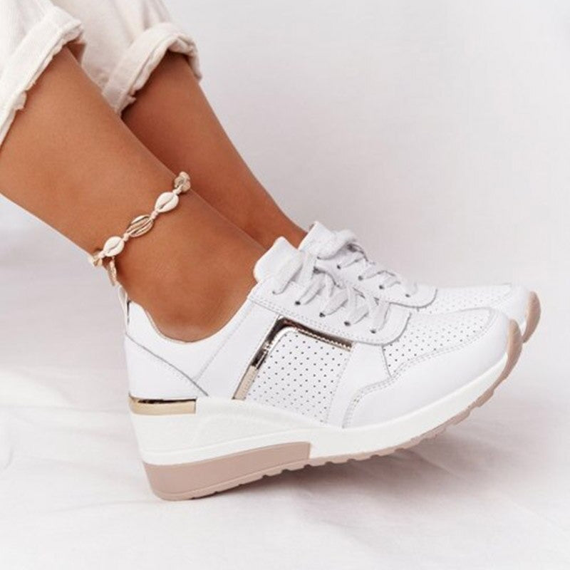 Chaussures orthopédiques à lacets en maille pour femmes