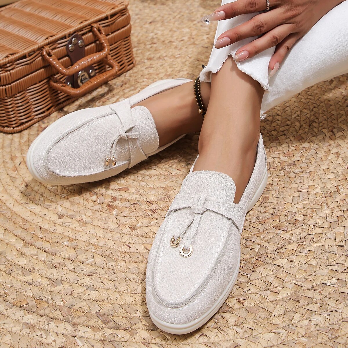 Mocassins à lanières pour adolescents