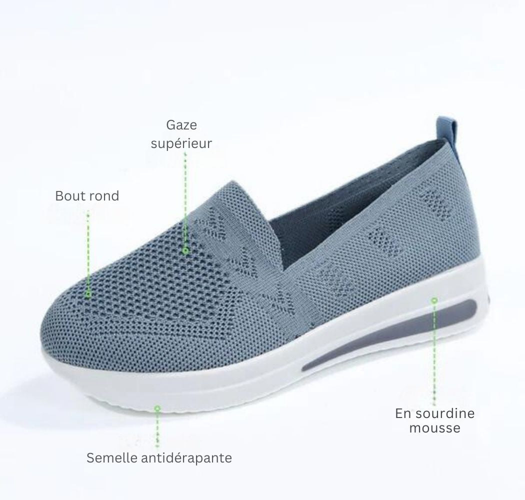 Chaussures orthopédiques respirantes pour femmes à nez large