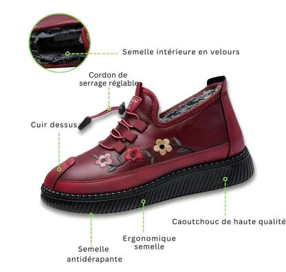 Semelle orthopédique chaude en cuir