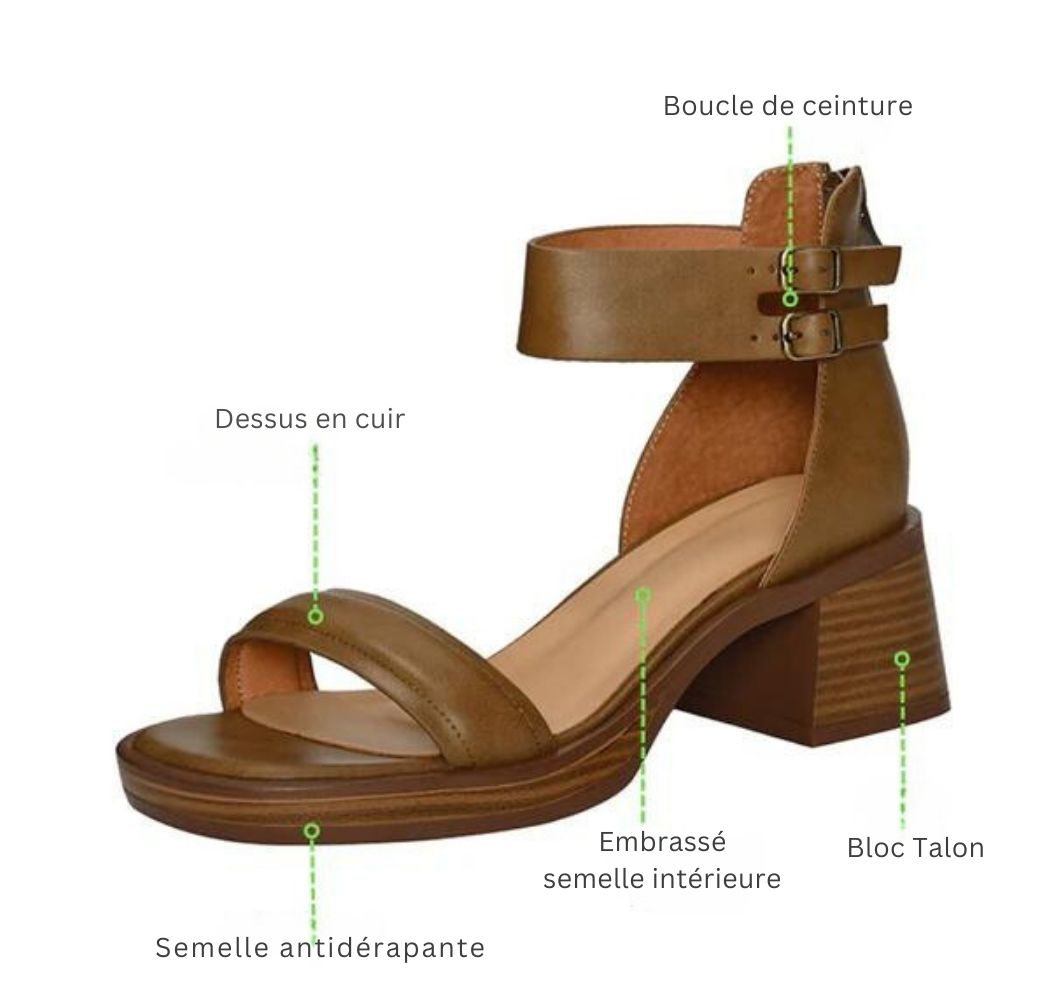 Sandales confortables avec boucle