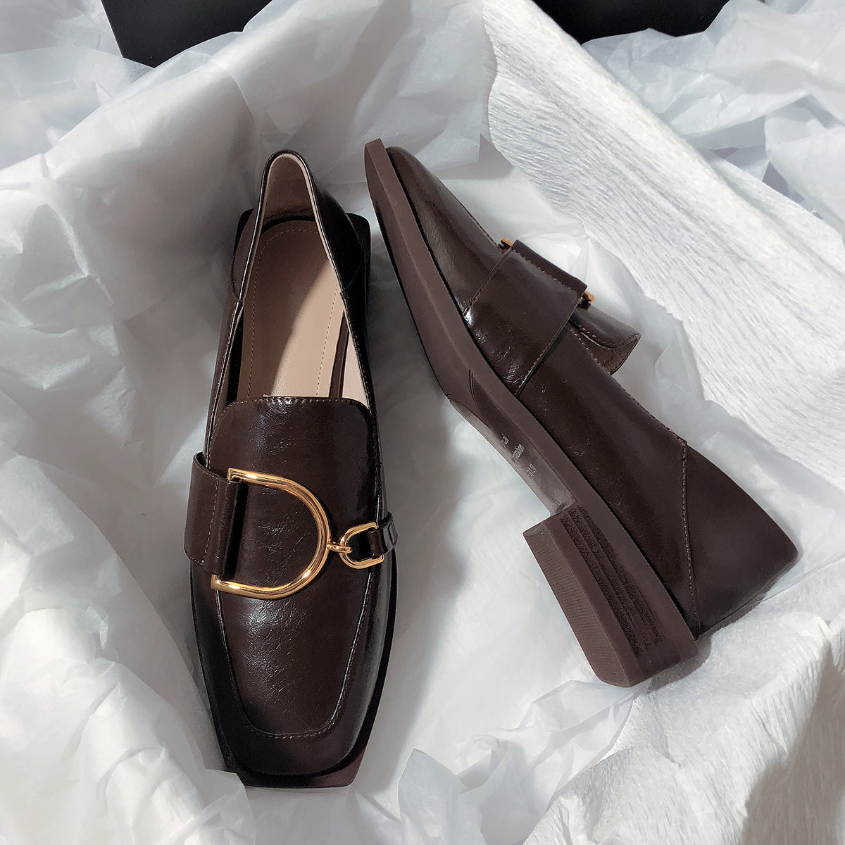 Mocassins en cuir pour femmes