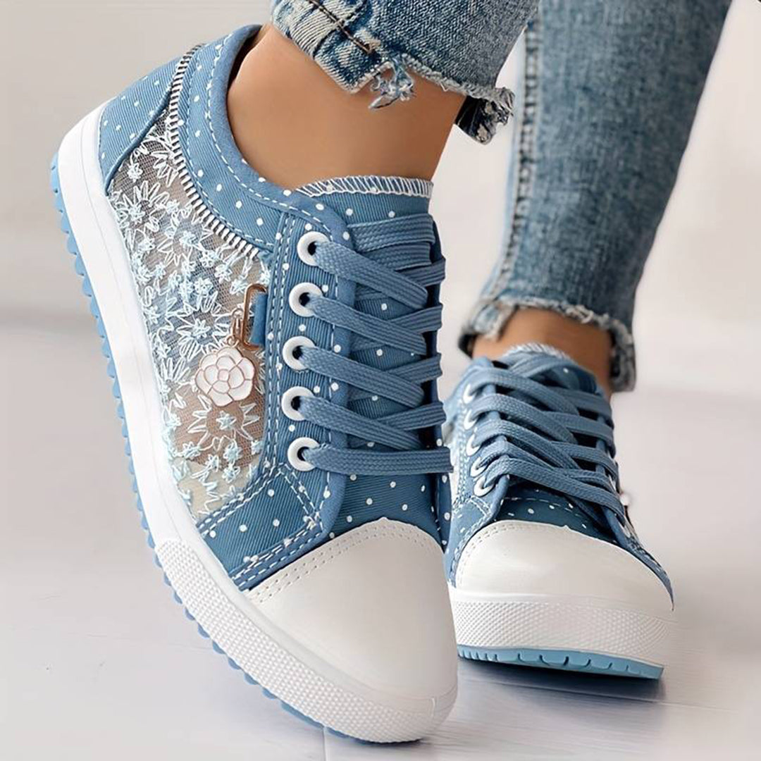 Chaussures d'été à lacets confortables et assorties à la mode