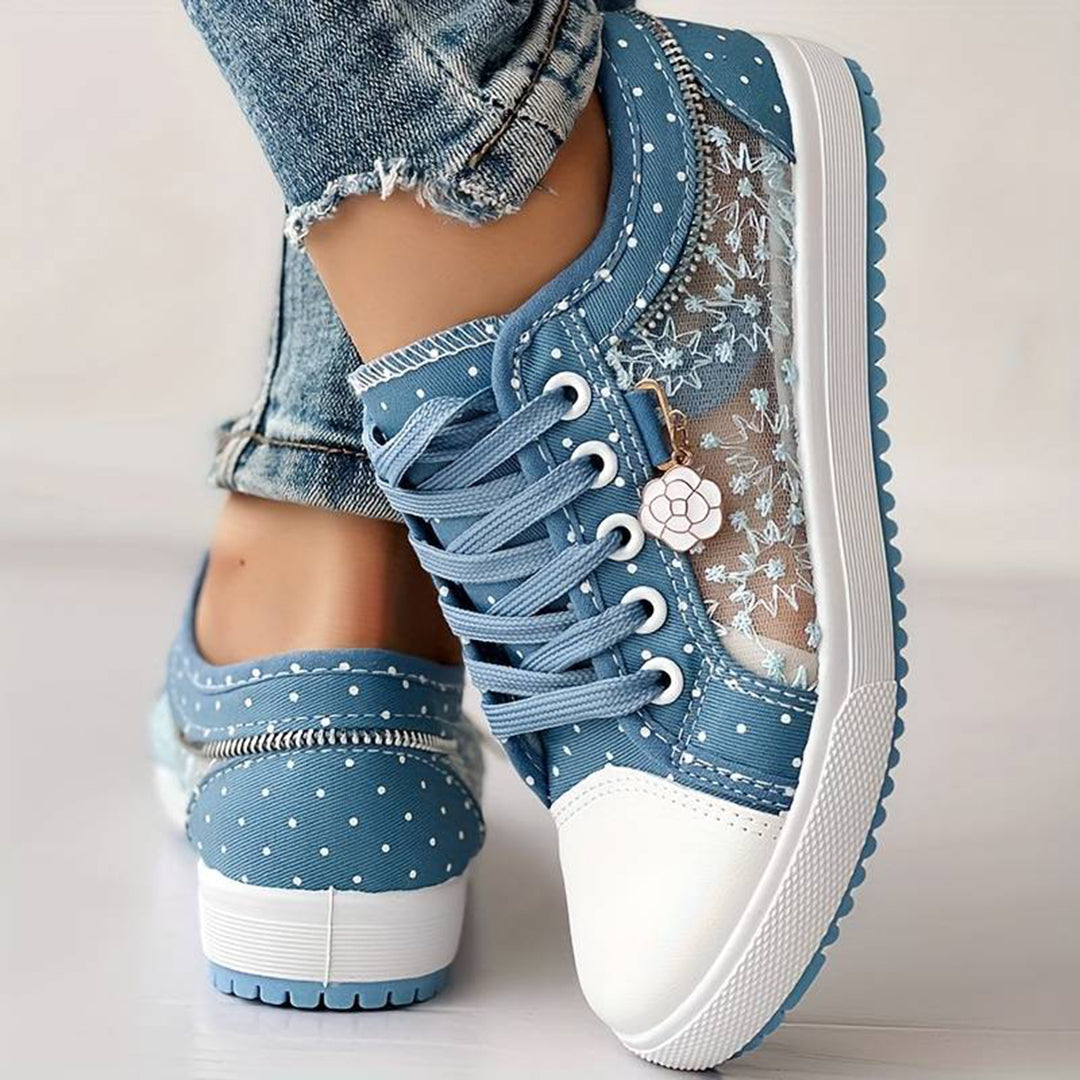 Chaussures d'été à lacets confortables et assorties à la mode