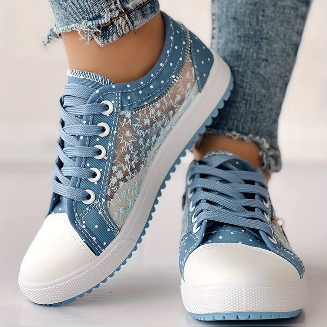 Chaussures d'été à lacets confortables et assorties à la mode