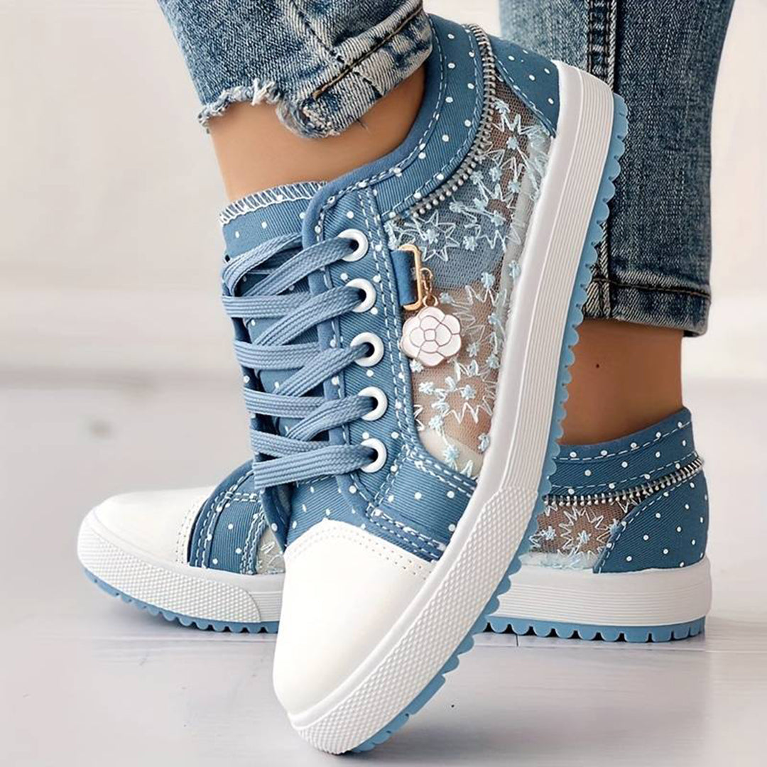 Chaussures d'été à lacets confortables et assorties à la mode