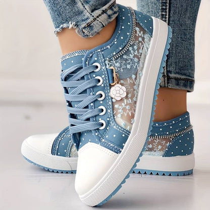 Chaussures d'été à lacets confortables et assorties à la mode