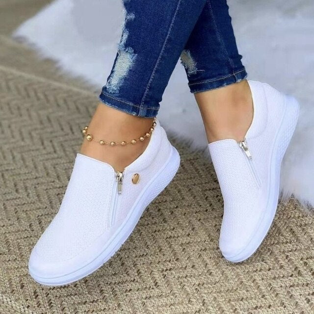 Chaussures de marche plates et confortables pour femmes