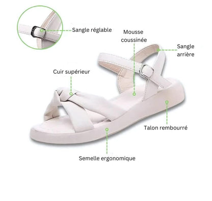 Sandales orthopédiques à semelles souples