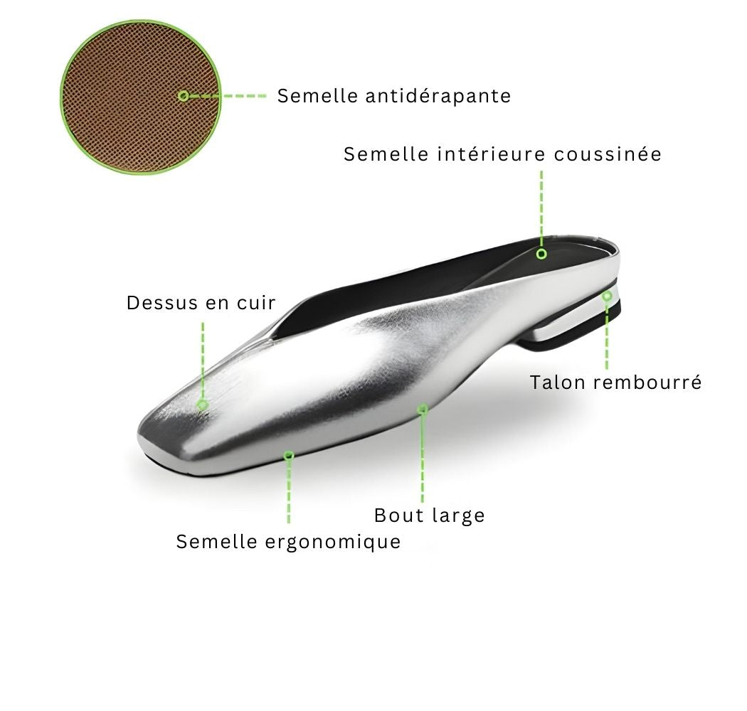 Sandales orthopédiques à bout carré