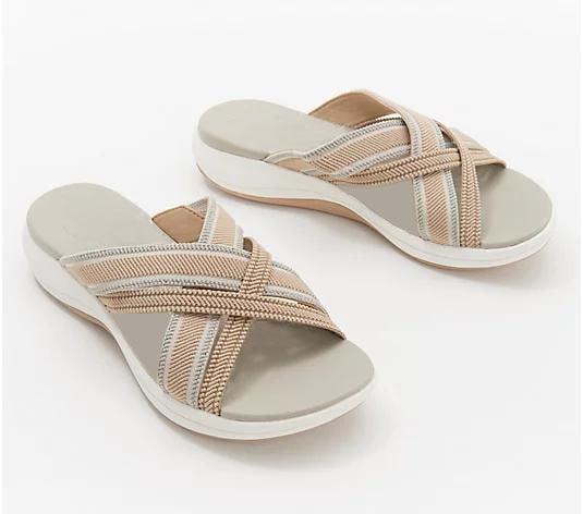 Sandales d'été à lanières croisées pour l'extérieur