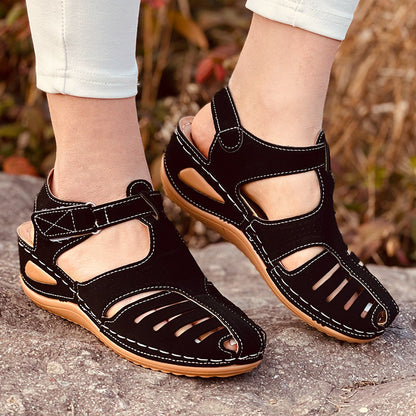 Sandales orthopédiques chic en cuir
