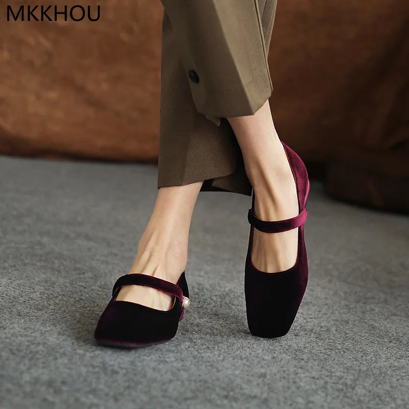 Chaussures décontractées en velours
