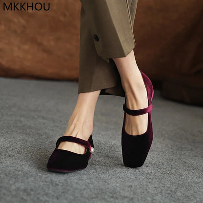 Chaussures décontractées en velours