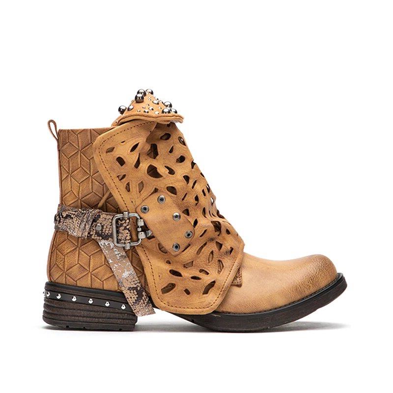 Bottes d'été élégantes et détaillées, offrant un bon soutien