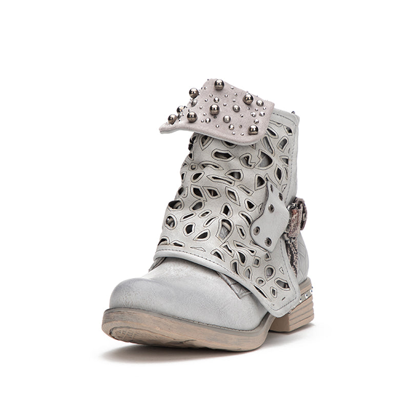 Bottes d'été élégantes et détaillées, offrant un bon soutien