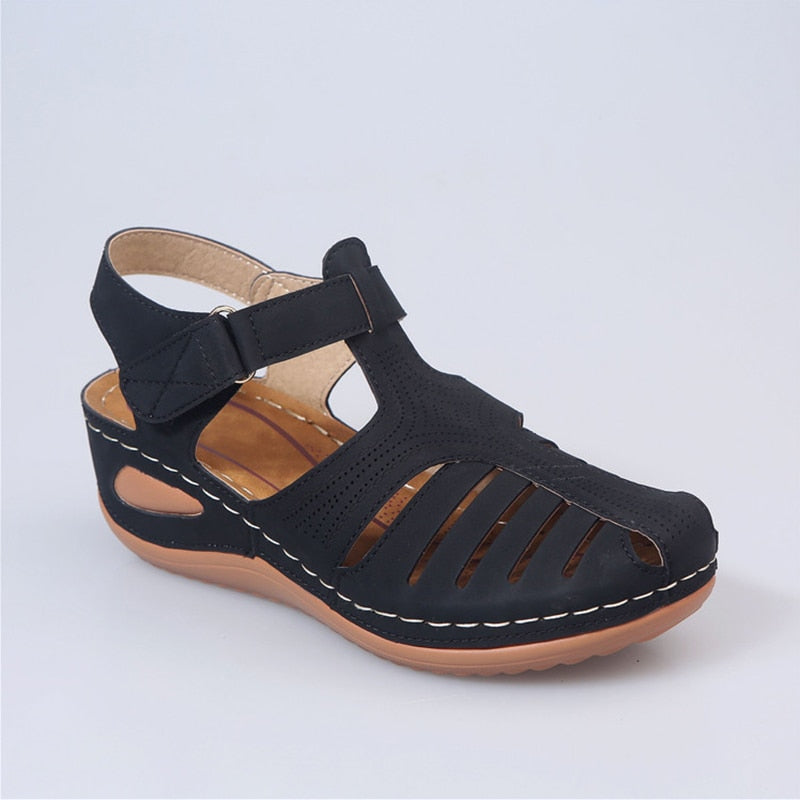 Sandales orthopédiques chic en cuir