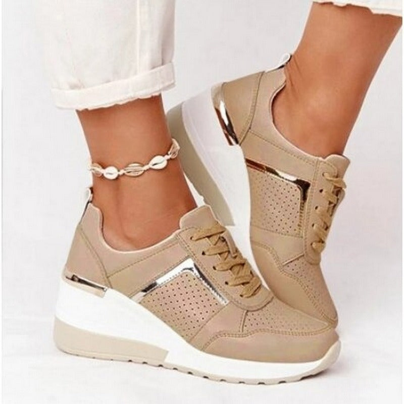 Chaussures orthopédiques à lacets en maille pour femmes