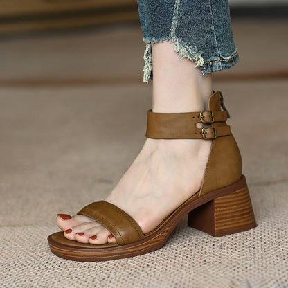 Sandales confortables avec boucle