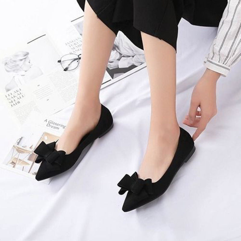 Chaussures plates orthopédiques avec nœud