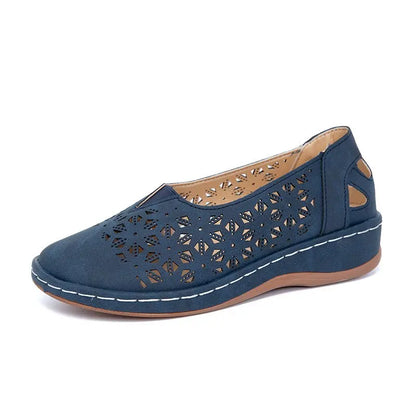 Mocassins élégants à motif creux