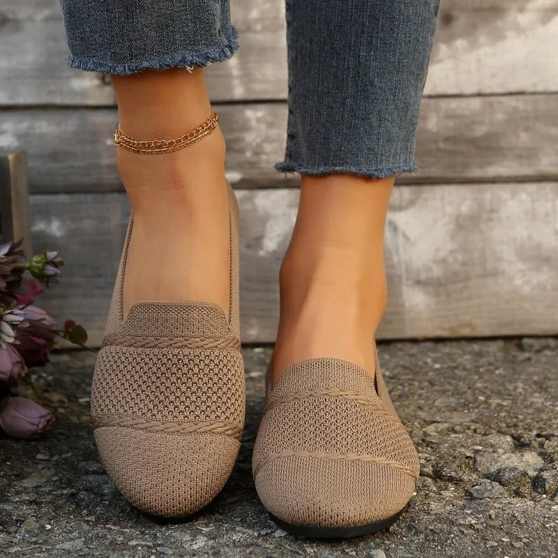 Chaussures décontractées en tricot pour femmes