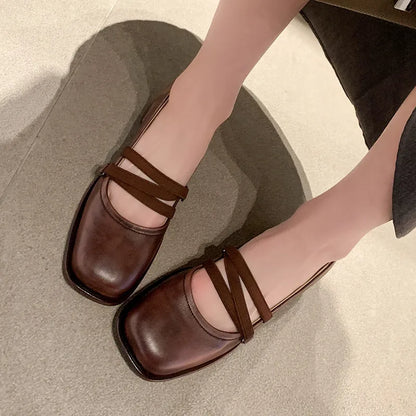 Chaussures décontractées en cuir véritable
