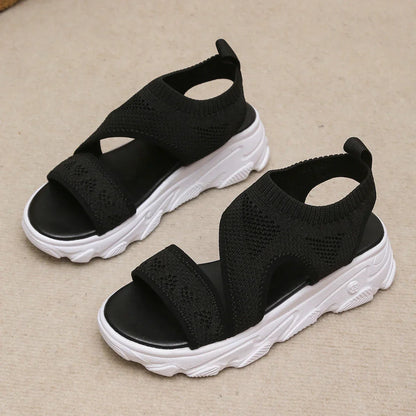 Sandales en maille pour femmes Chaussures orthopédiques