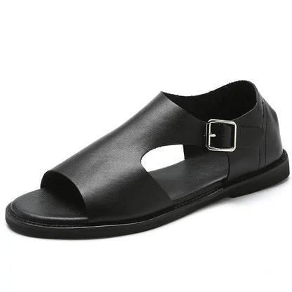 Sandales en cuir pour hommes Chaussures d'été pour hommes