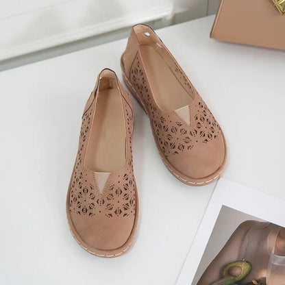Mocassins élégants à motif creux