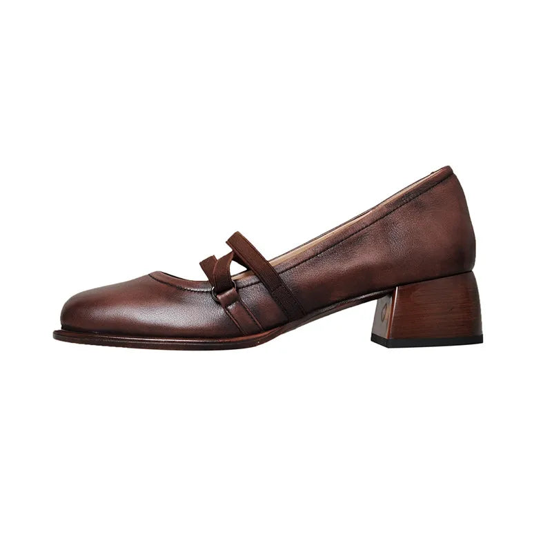 Chaussures décontractées en cuir véritable