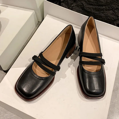 Chaussures décontractées en cuir véritable
