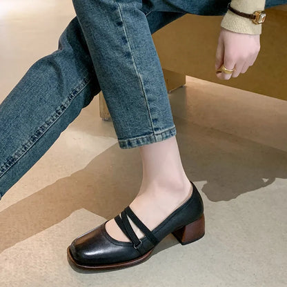 Chaussures décontractées en cuir véritable
