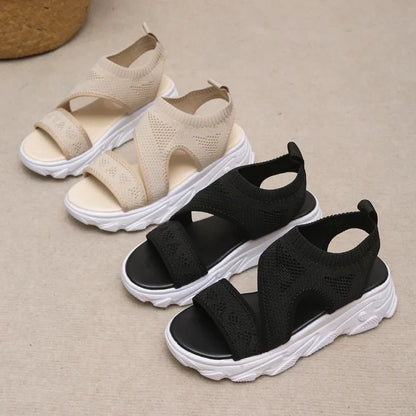 Sandales en maille pour femmes Chaussures orthopédiques