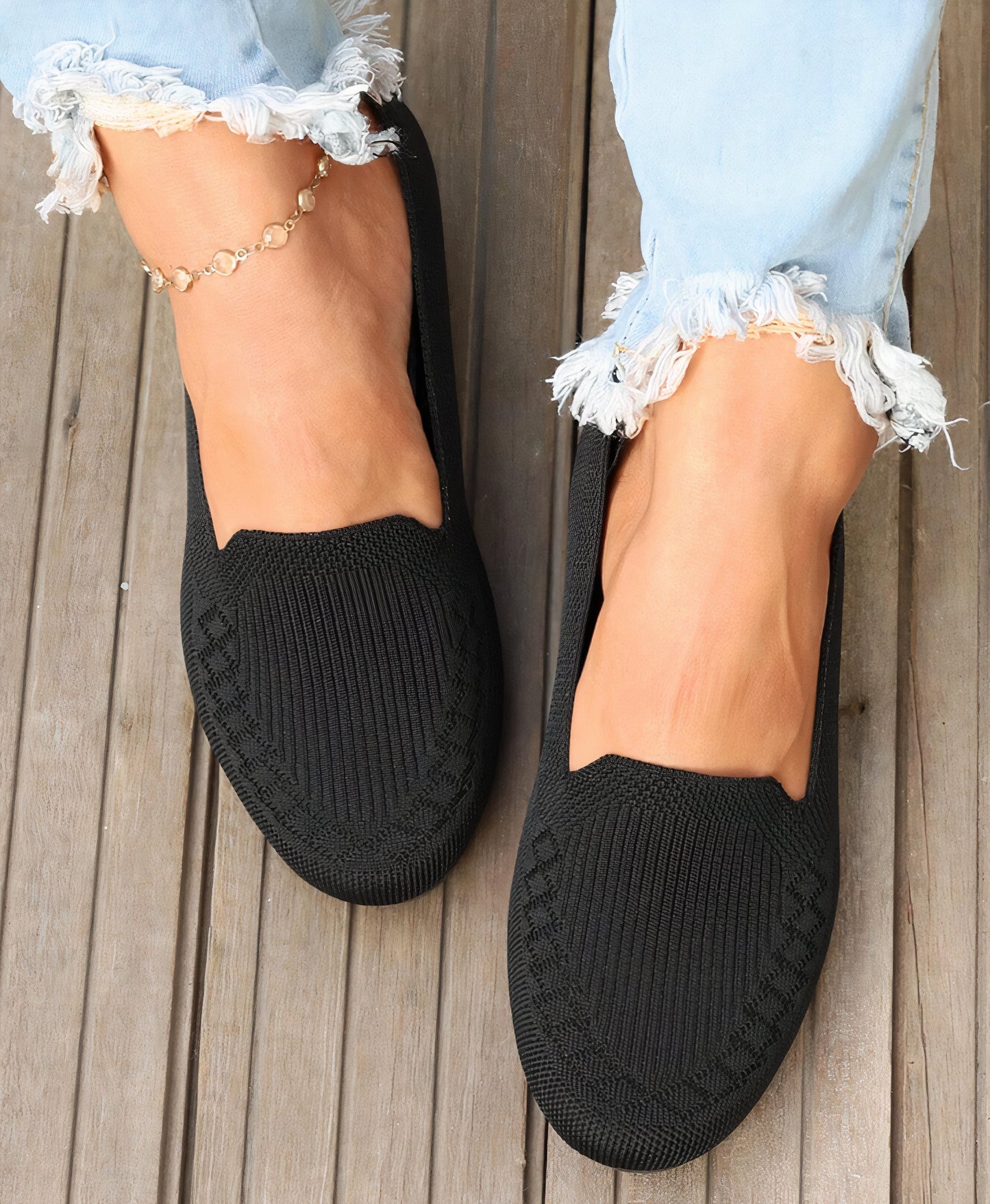 Chaussures de course à pied de route minimaliste noires pour dames