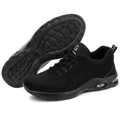 Chaussures de travail à coussin d'air et à nez en acier