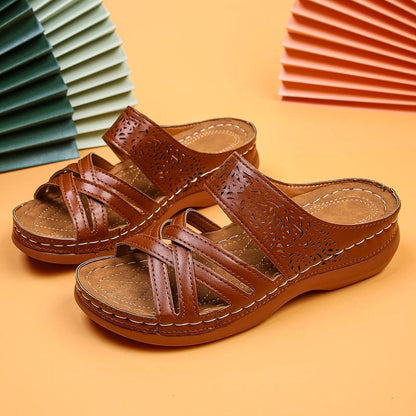 Chaussures à talon compensé et à plate-forme creuse pour femmes