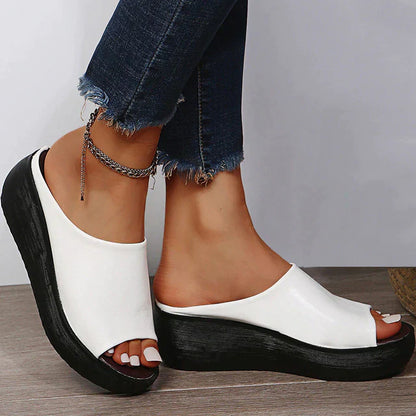 Sandales à plateforme Peep Toe pour femmes