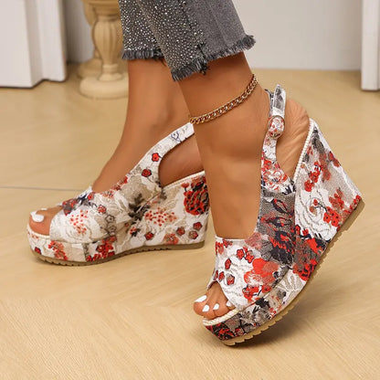 Sandales à fleurs Gentle Vintage pour femmes