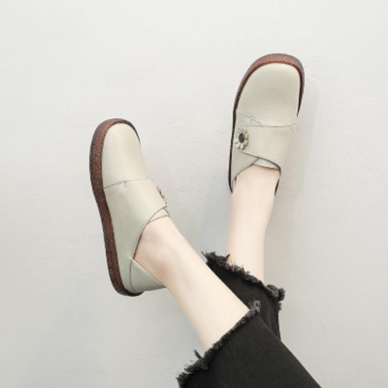 Chaussures décontractées de couleur unie pour femmes