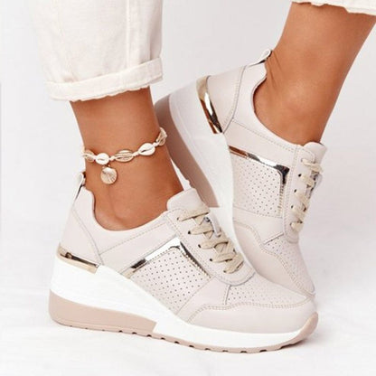 Chaussures orthopédiques à lacets en maille pour femmes