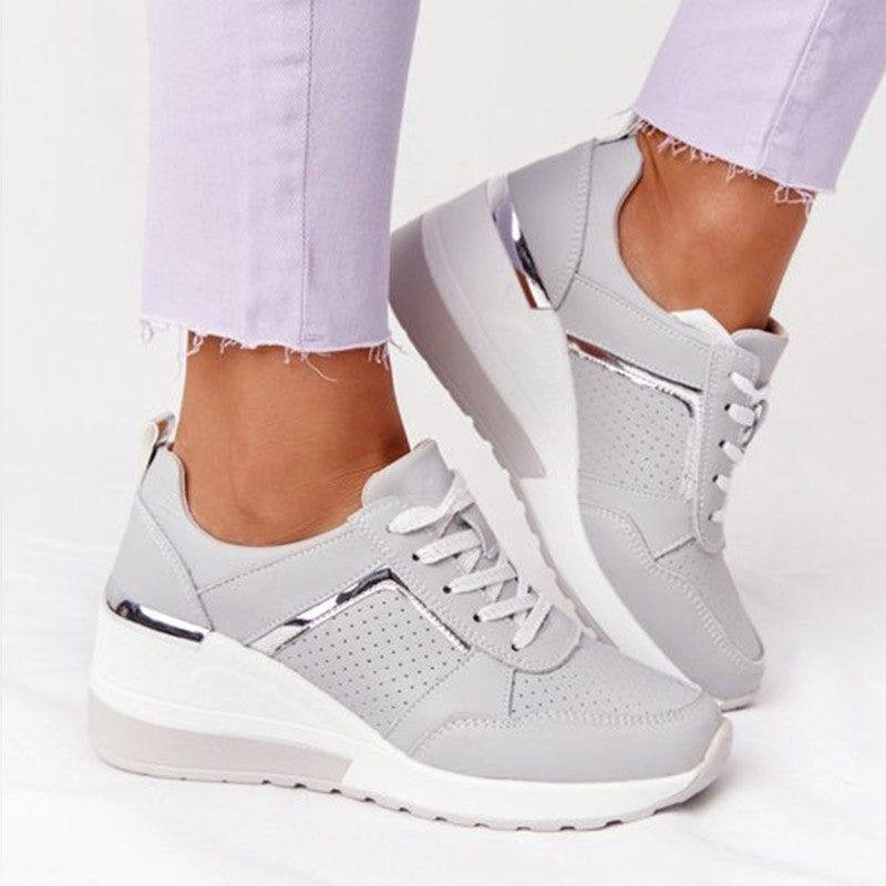 Chaussures orthopédiques à lacets en maille pour femmes
