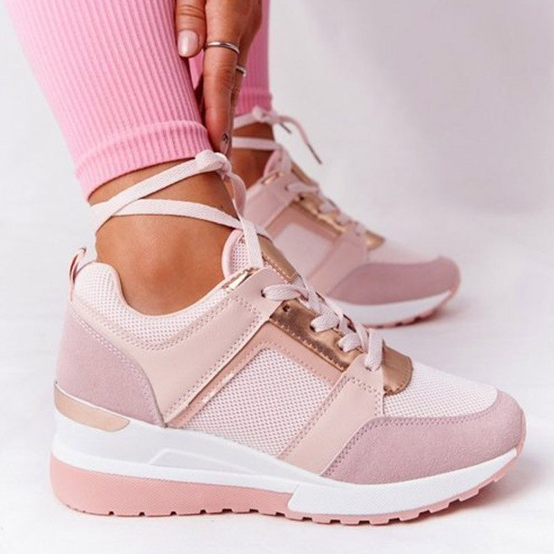 Chaussures orthopédiques à lacets en maille pour femmes