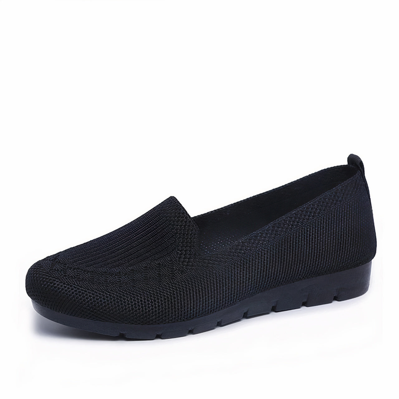 Chaussures de course à pied de route minimaliste noires pour dames