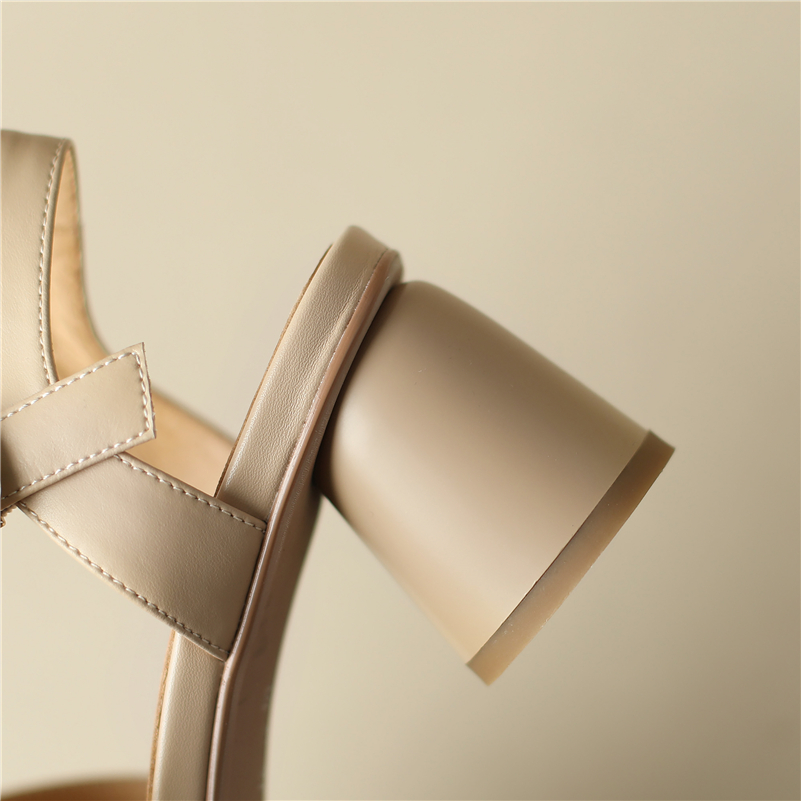 Sandales gladiateur en cuir